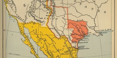 Карта Мексікі 1700