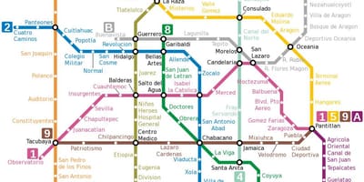 Схема метро Мехіка