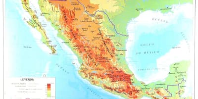 Геаграфічная карта Мексікі